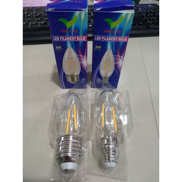 FILAMENT LAMPU FILAMEN C35 FT ~14 &amp; 27