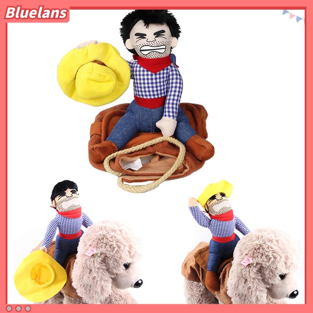 Kostum Cosplay Boneka Cowboy Knight Rider Untuk Anjing Peliharaan