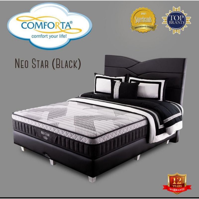 COMFORTA NEO STAR SPRING BED FULL SET 90/ 100/ 120/ 160/ 180/ 200