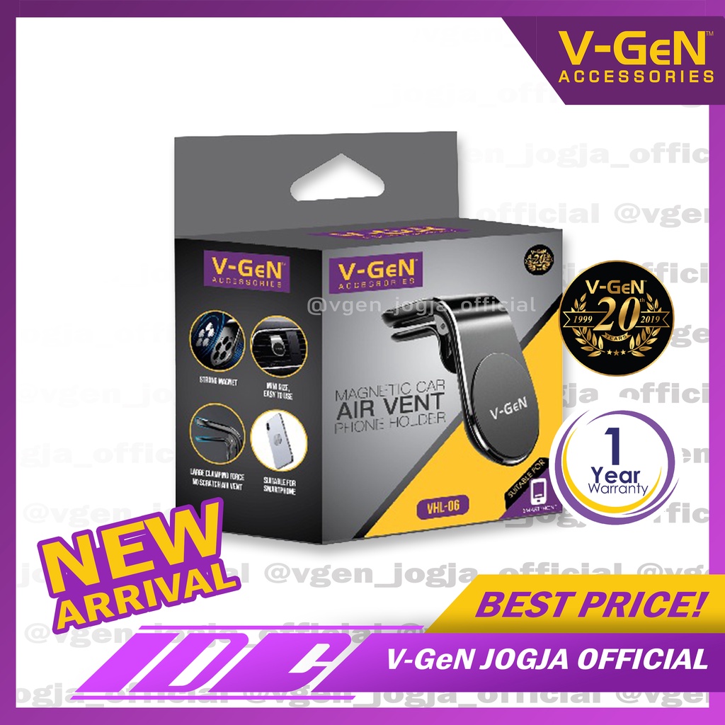 Car Holder V-GeN VHL-06 Magnetic Air Vent Holder Handphone V-GeN