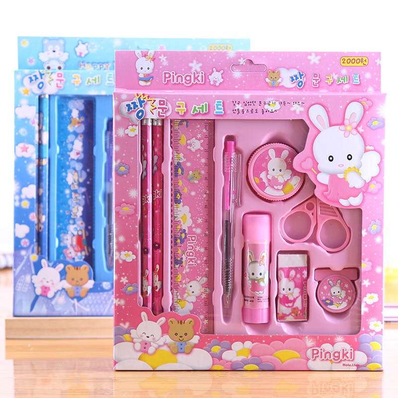 

Rinefe Peralatan Tulis Set Sekolah Anak / Stationery Set / Perlengkapan Sekolah / Unisex / Import - ATS01