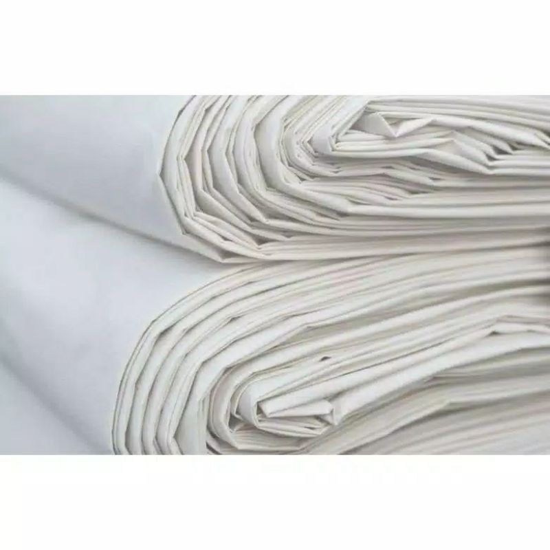 [115 x 115 cm] Bisa COD Kain Mori Putih Prima untuk Batik / belajar membatik DIY Tie Dye tie die Shi