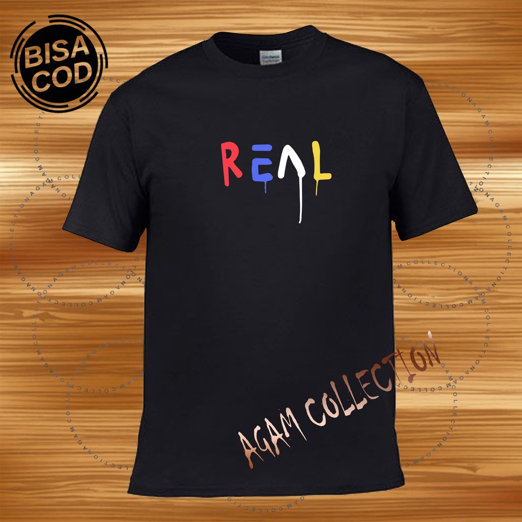 Agam ColleAgam Collection Baju Kaos Distro Lengan Pendek Real Print Text Print  DTF Premium Quality Kaos Keren Cewek Cowok