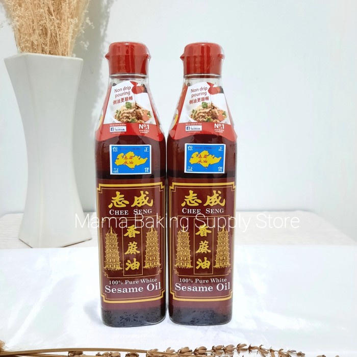 

CHEE SENG Cheeseng Minyak Wijen Putih Pure White Sesame Oil 375 ml