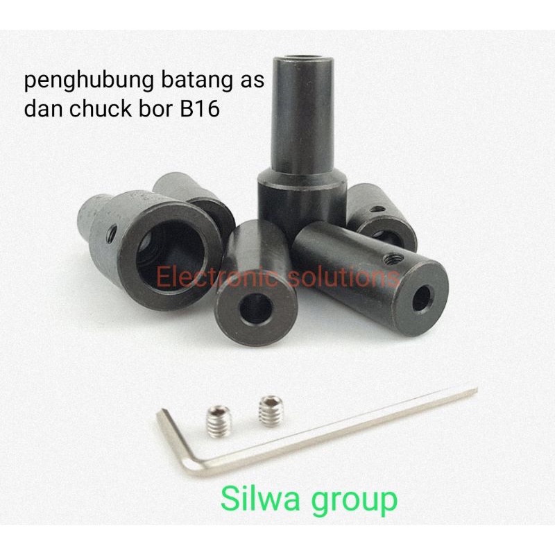 konektor sambungan as polos ke chuck B16