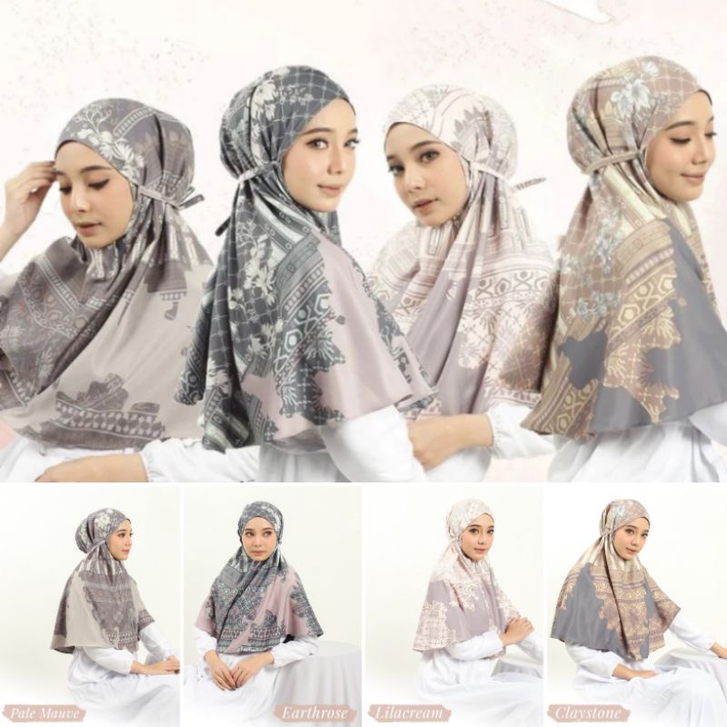 Rhe_ JANNAH Bergo Instant motif BEST SELLER / HIJAB INSTANT / HIJAB BERGO
