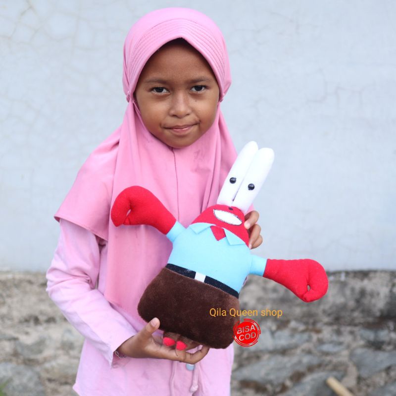 boneka Mr CRAB Teman spongebob 30CM