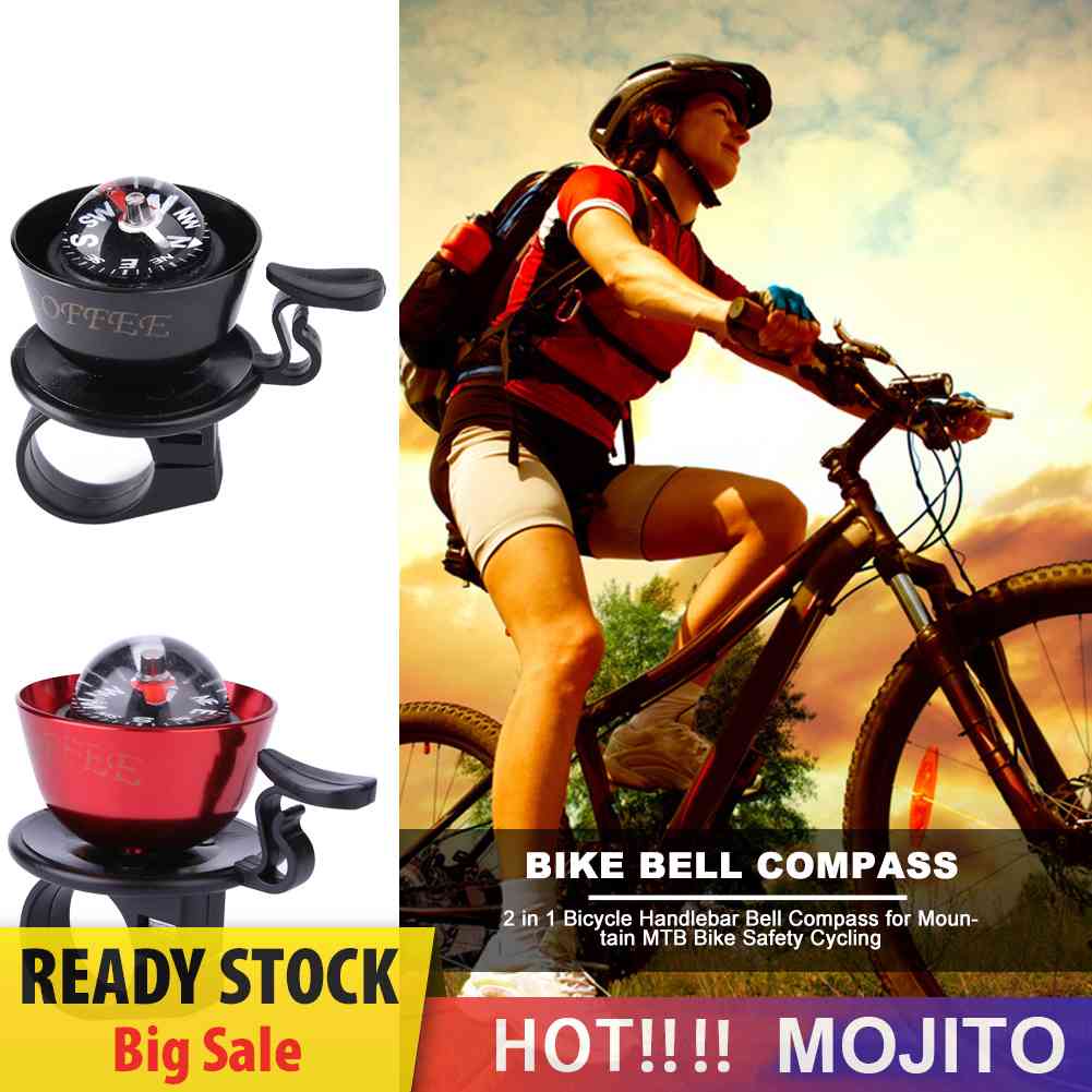 Bel Kompas 2 In 1 Untuk Stang Sepeda Gunung Mtb