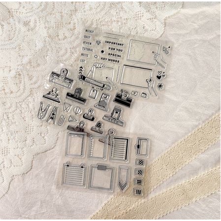 

Star Clear Stamp (Stempel Transparan/Bening) - Clip Memo Stamp Series Limited