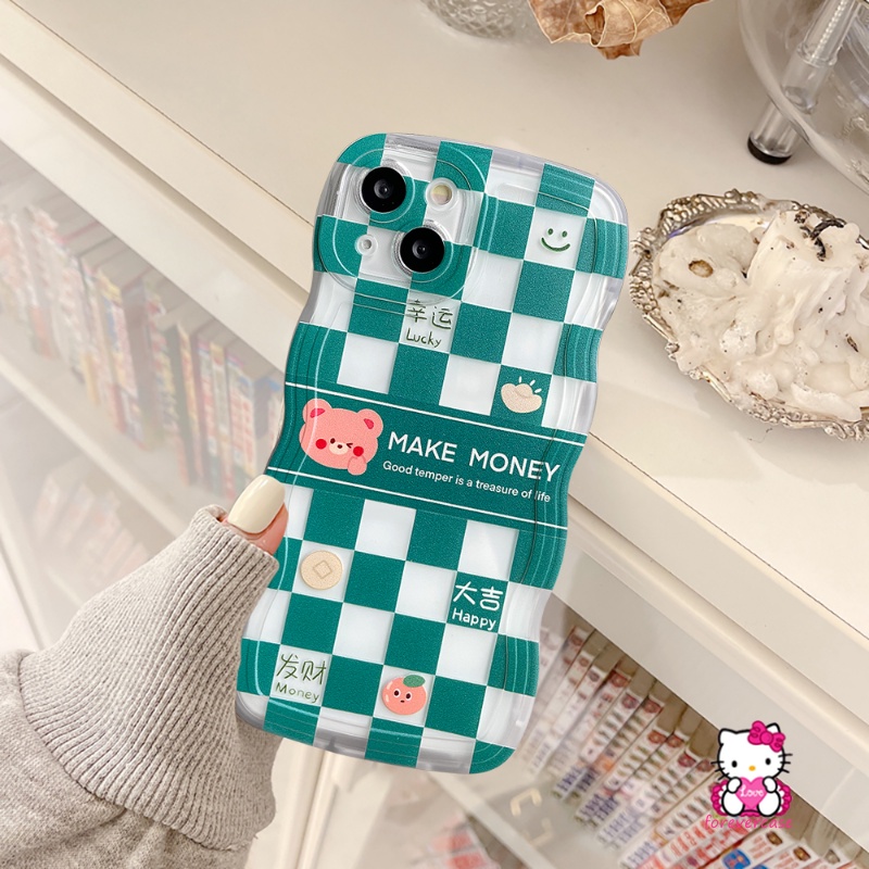 Soft Case Tpu Motif Kartun Beruang Kelinci Untuk iPhone 11 6 8 7 14 6s Plus XR 13 14 12 Pro MAX X XS MAX SE 2020