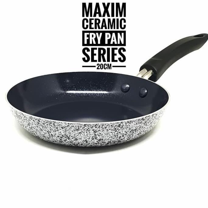 Discount Maxim Neostone Frypan Marble Ceramic Penggorengan Anti Lengket 20 Cm /PERALATAN MASAK SET/P