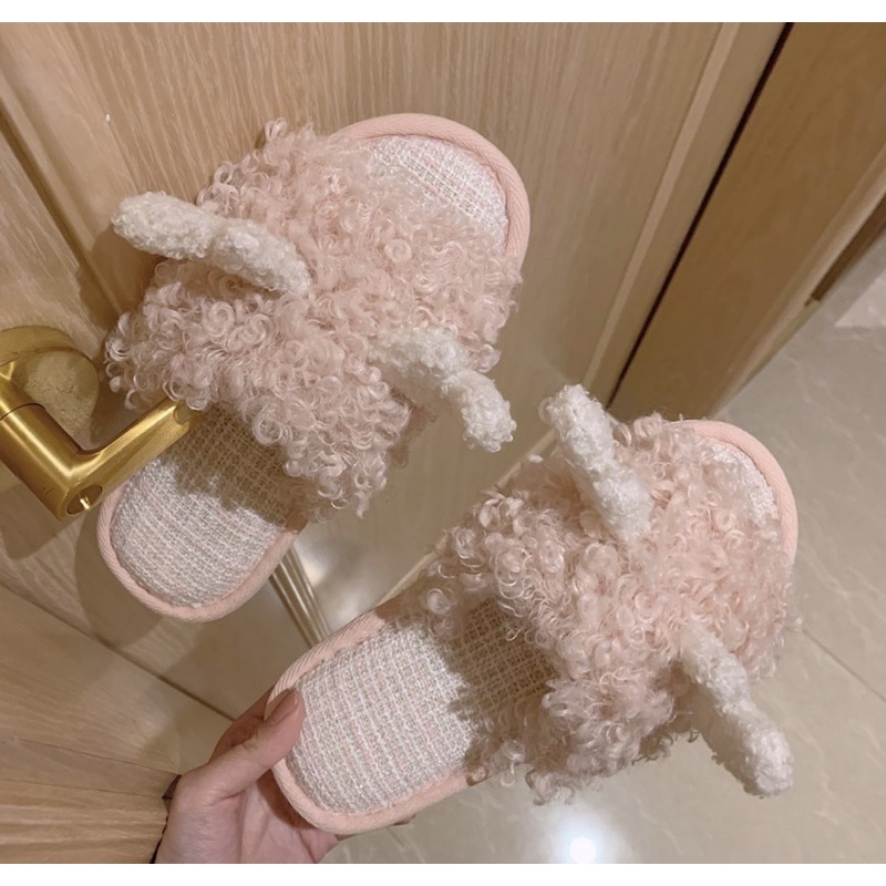 SANDAL BULU BONEKA PREMIUM / SANDAL ANAK / SENDAL RUMAH KAMAR / INDOOR HOME SLIPPERS