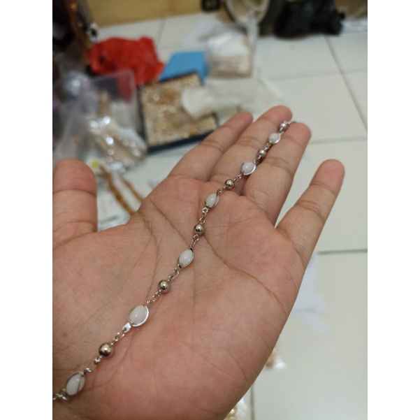 GELANG TANGAN WANITA BATU ZIRCON PUTIH