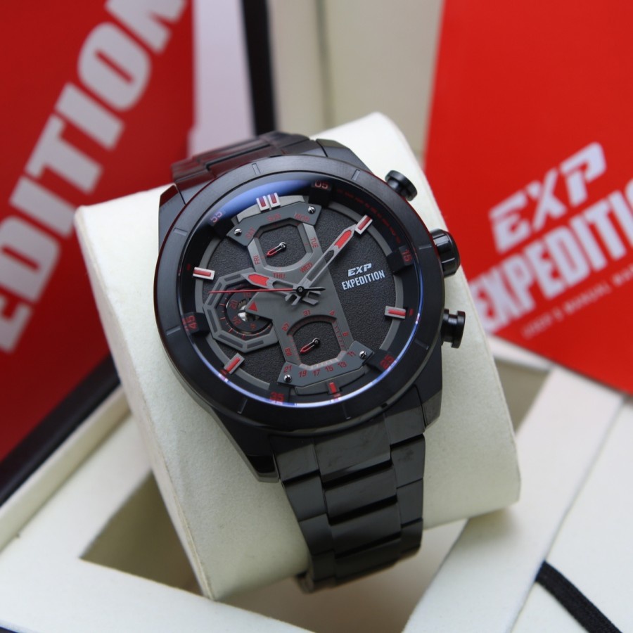 JAM TANGAN PRIA EXPEDITION 6828 / E 6828 / E6828 RANTAI ORIGINAL GARANSI RESMI 1 TAHUN