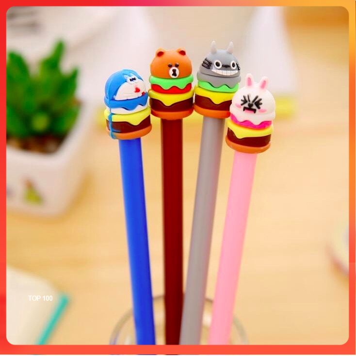 

[MDP] PULPEN HAMBURGER CARTOON - BALLPOINT BOLPEN PENA LUCU KARTUN KARAKTER BURGER