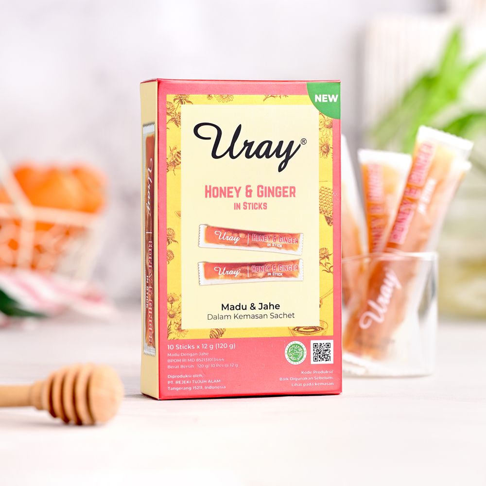 Natural Honey * Madu Uray * Madu Murni * Madu Lebah Hutan-Ginger 120g