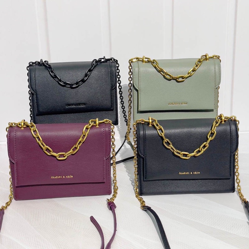 tas ck selempang wanita sling bag ck crossbody ck chain muse bag