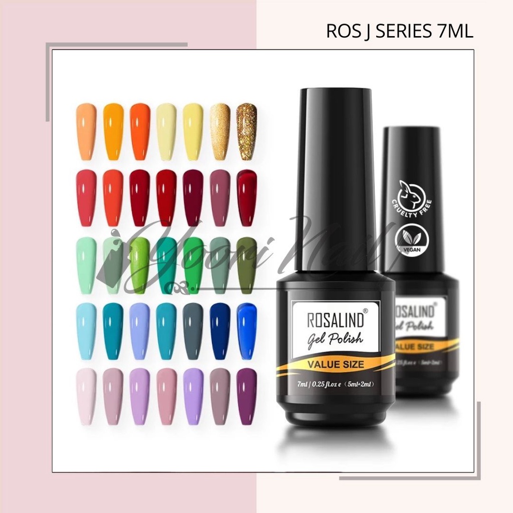 (GLITTER SERIES) Mini Rosalind J Series 7ml glitter series colorful series gel polish gel