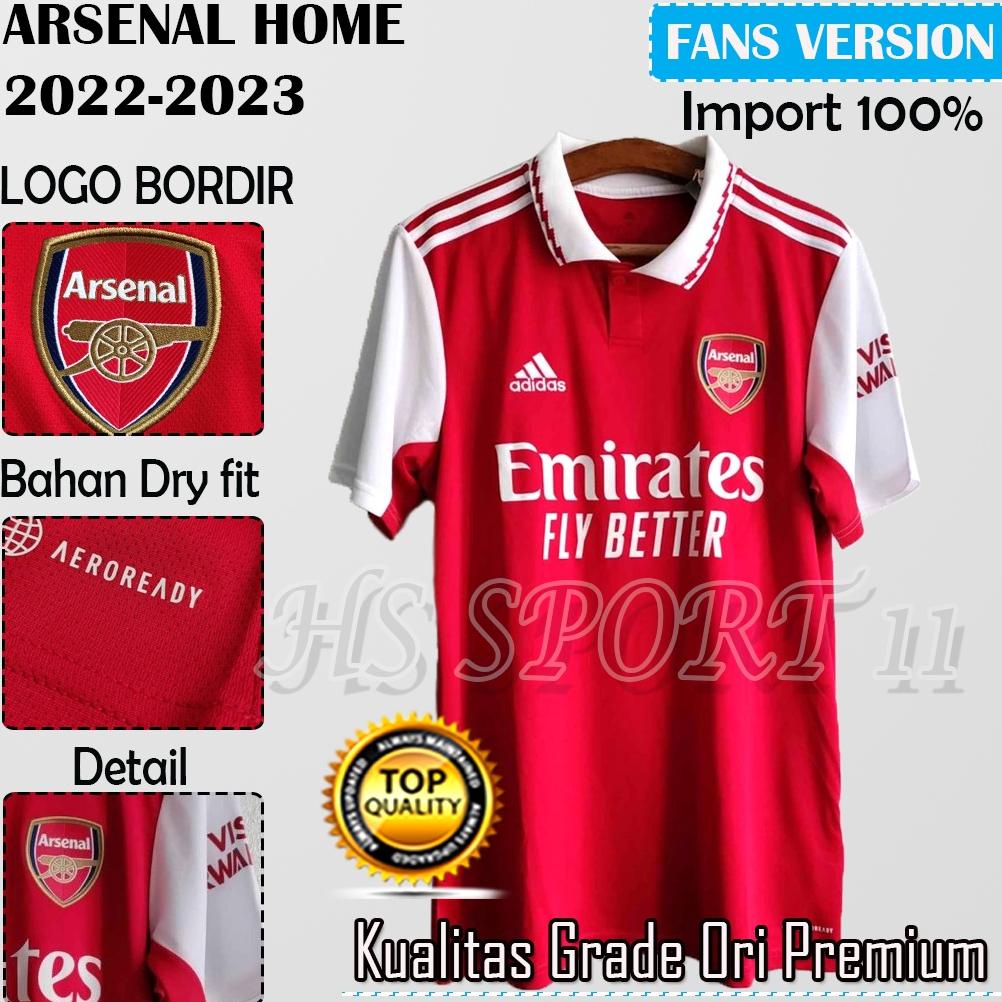 JERSEY BOLA ARSENAL HOME 2022 2023 IMPORT BAJU BOLA PRIA TERLARISS...,,,,,