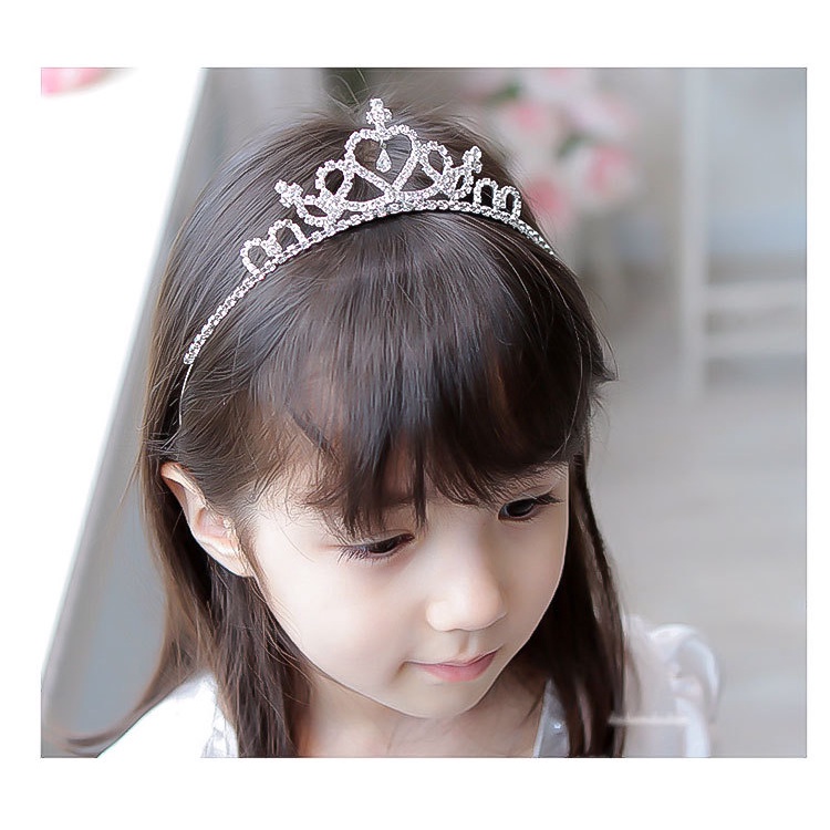 【Hadiah Ulang Tahun】Putri Putri Crown Headband Tiara Hair Sticks Aksesori Rambut Putri