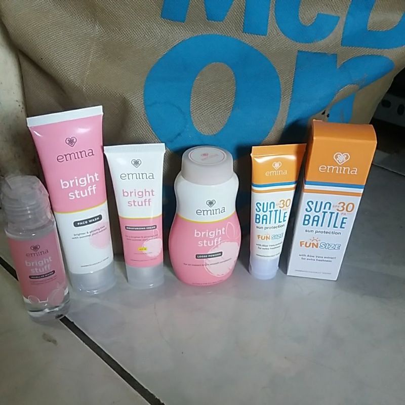 PAKET  EMINA BRIGHT STUFF LENGKAP