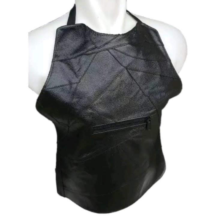 Rompi motor pria pelindung dada berbahan kulit asli garut original berkualitas rompi kulit domba asl