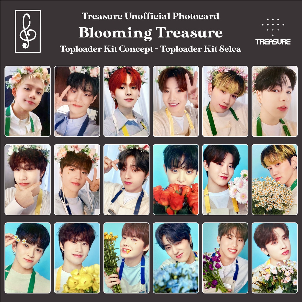 [REPLIKA TREASURE] PHOTOCARD BLOOMING TREASURE TOPLOADER DECO KIT UNOFFICIAL