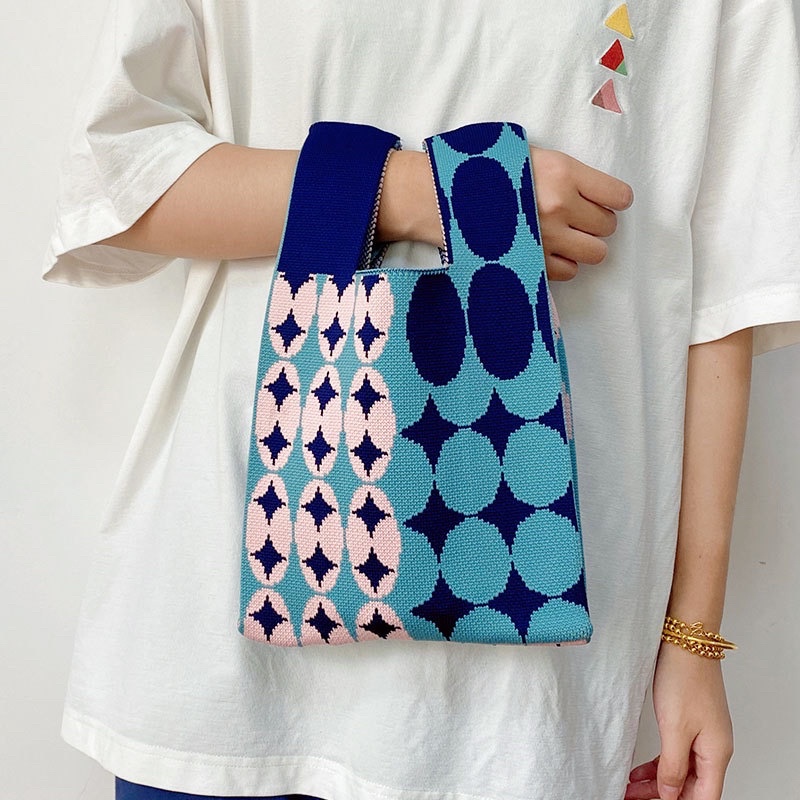 TI 3151 - TOTEBAG BUFFOLLOW MOTIF BULAT BINTANG TAS WANITA TOTE BAG BUFOLLOW THAILAND VIRAL - E1