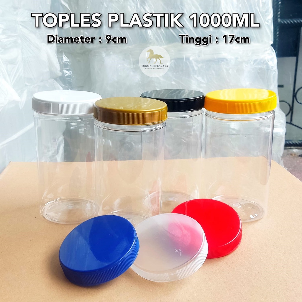 TOPLES PLASTIK 1000ML / TOPLES PLASTIK SILINDER 1000ML / TOPLES TABUNG 1000ML