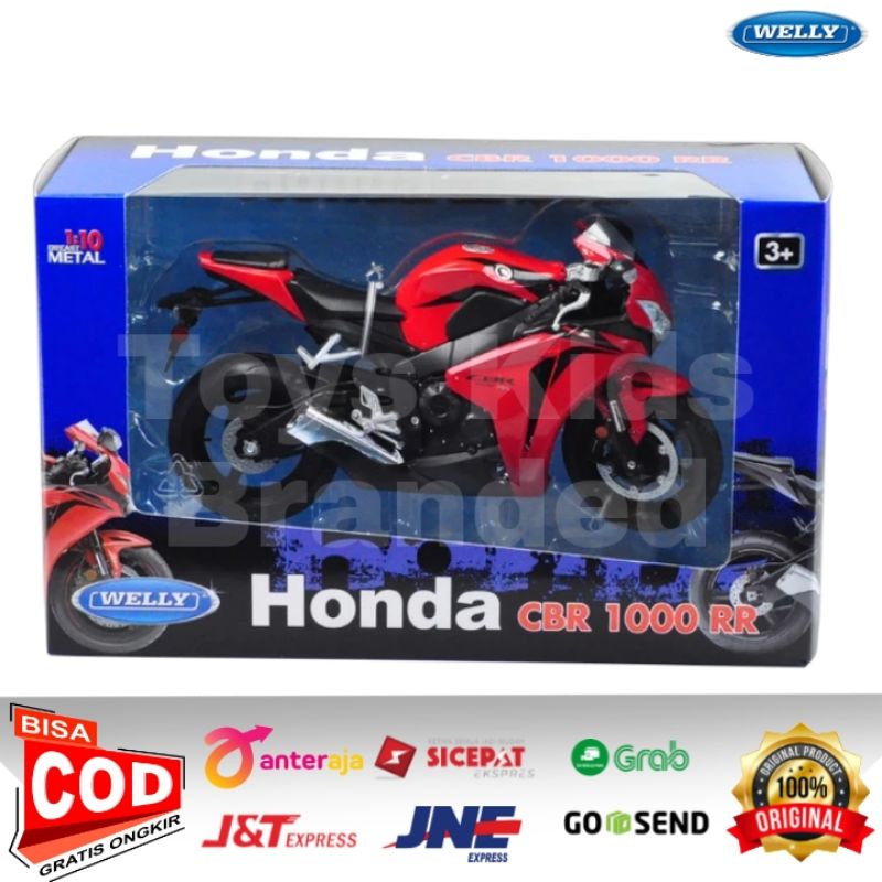 welly diecast honda cbr 1000 rr 1:10 metal