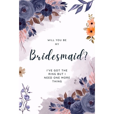 Jual Aesthetic Bridesmaid Card // Kartu Bridesmaid ( Ukuran 5,5 x 8 cm ...