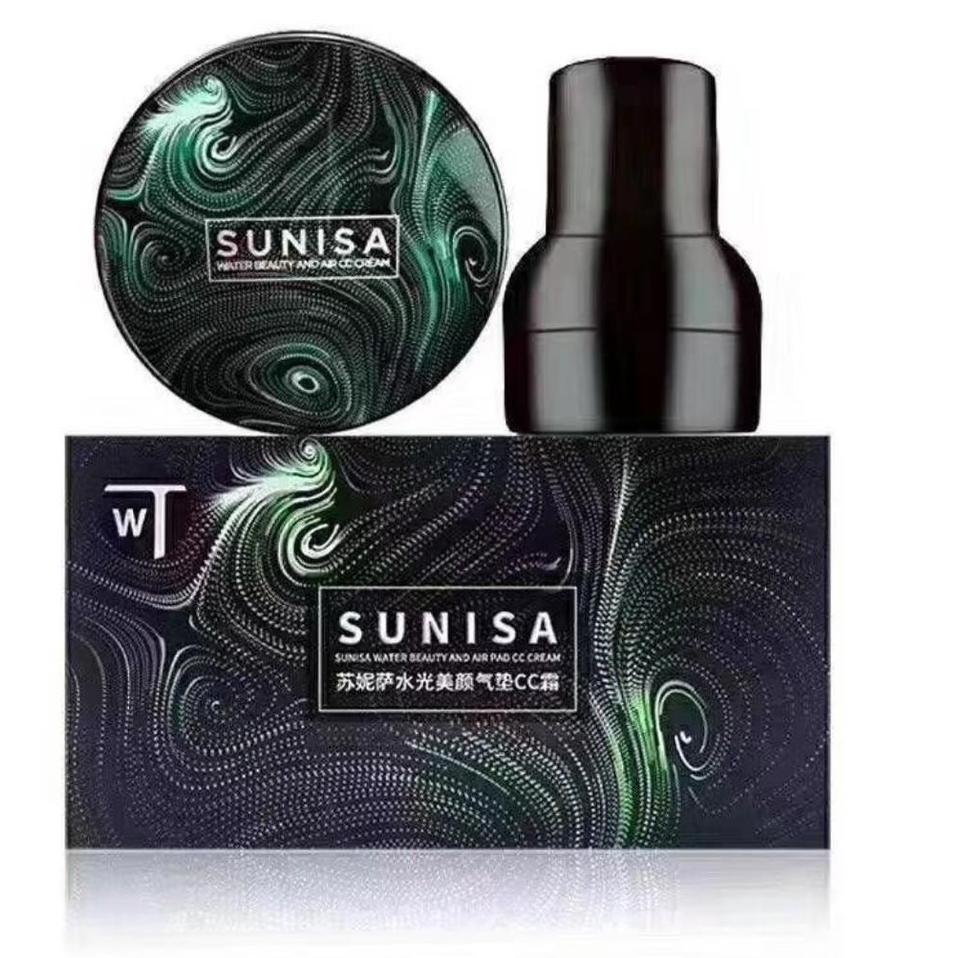 Pasti Laku--[ORI] SUNISA MUSHROOM HEAD AIR CUSHION CC/BB Cream ORIGINAL 100% + Kuas Kabuki