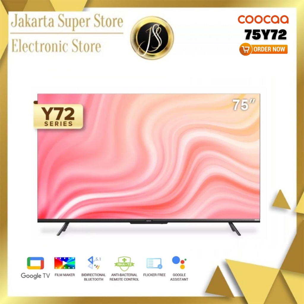 COOCAA 75 INCH 75Y72 SMART GOOGLE TV 4K UHD DOLBY