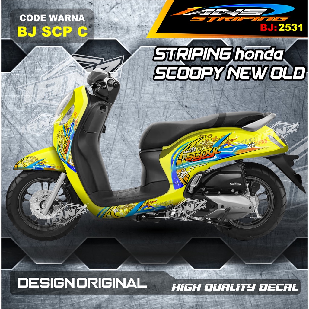 VARIASI STICKER HONDA SCOOPY FULL BODY / STICKER VARIASI SCOOPY TERBARU  / STICKER SCOOPY