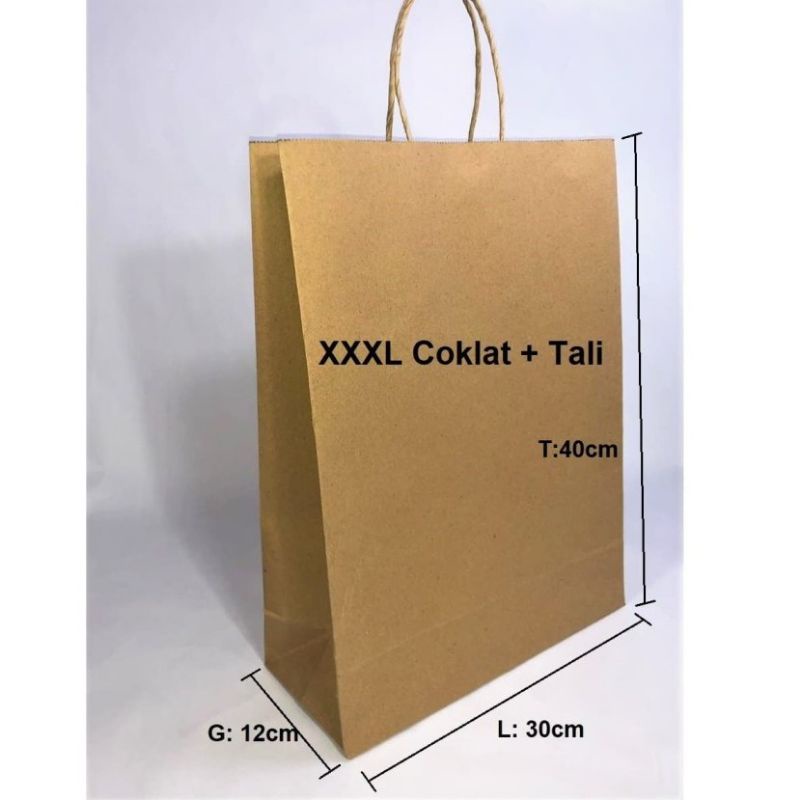 

TAMBAHAN PAPER BAG JUMBO XXL COKLAT