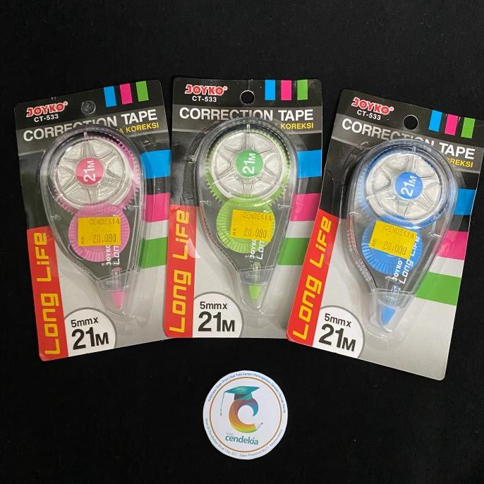 

Produk Terbaik] Correction Tape Tip-Ex Kertas JOYKO CT-533