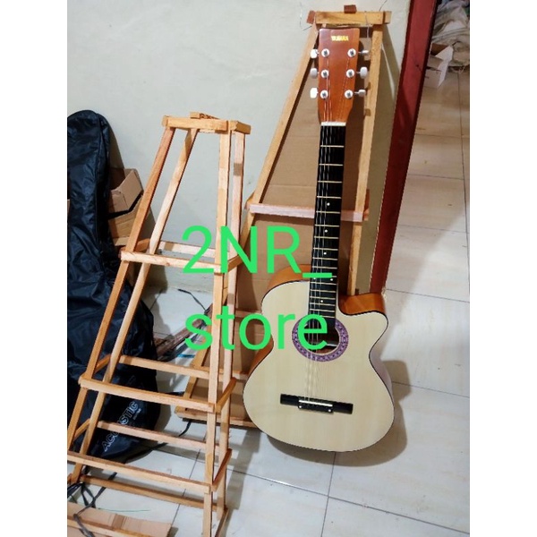gitar akustik /alatmusik Gitar akustik bonus pic+ paking kayu