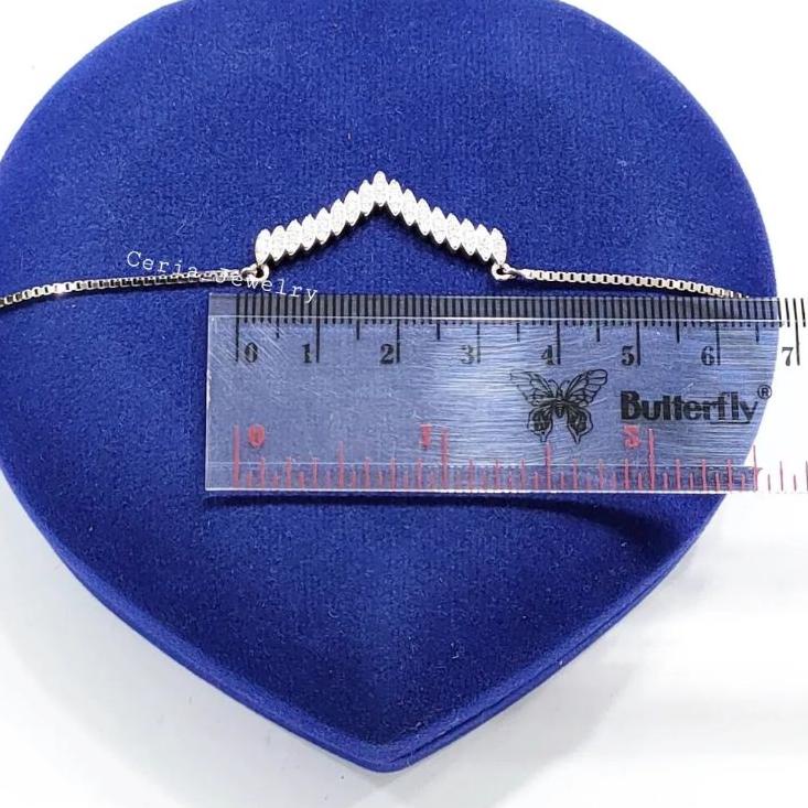 Langsung Order Kalung Perak Asli Silver Wanita 925 Lapis Emas Putih Model Kalung Fuji Permata / Kalu