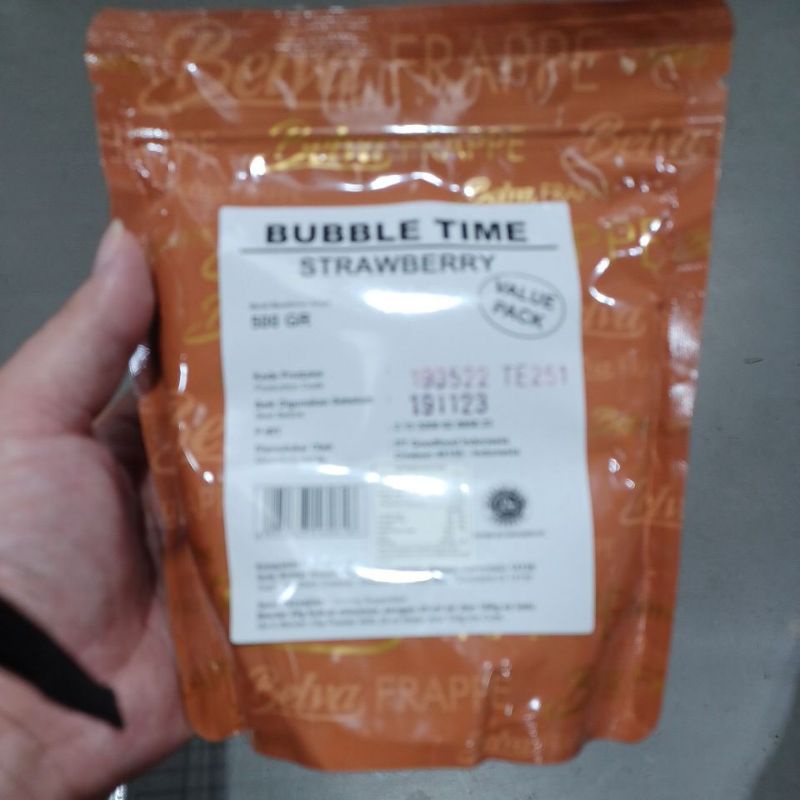 

buble strawberry bubuk