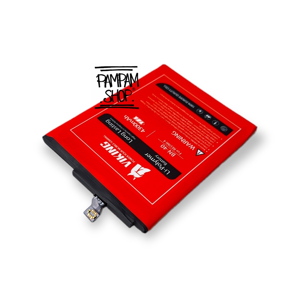 Baterai VIKING Double Power Original XiaoMi BN40 Redmi 4 Prime Pro Batre Batrai HP Xiao Mi BN 40 Ori