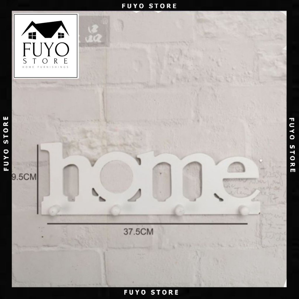 FYSARH - Rak Dinding Vintage HOME | Rak Gantungan | Hiasan Dinding | Pajangan Dinding | Rak Pajangan