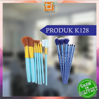 Image of thu nhỏ OFM-K128 Kuas MakeUp 7 in 1 Brush Make Up Set Mini Travel Free Pouch / Kuas Rias Wajah Model Ulir / Paket Kuas Set Make Up Cosmetic #2