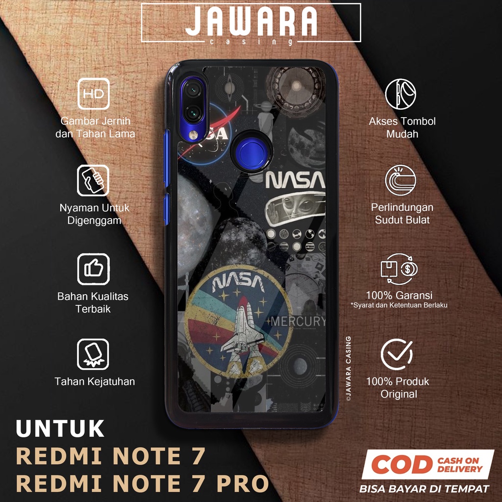 Case Redmi Note 7 Note 7 Pro Casing Redmi Note 7 Note 7 Pro Jawara Casing [NASA] Case Glossy Case Ae