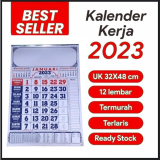Kalender Kerja 2023 32x48cm, kalender Jawa wuku 2023