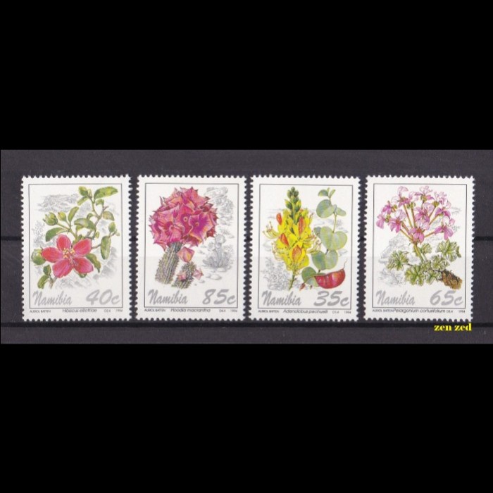 

0638 Perangko Namibia 1994 Flora - Flowers 4v Mnh