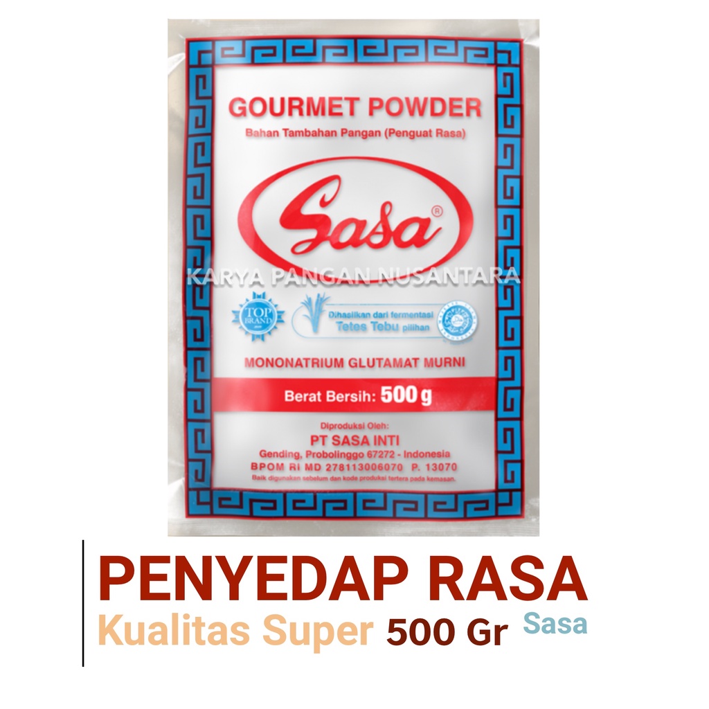 

SASA PENYEDAP RASA 500GR MICIN GOURMET POWDER MSG KUALITAS SUPER 500GR