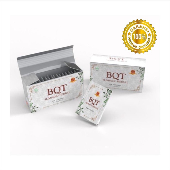 

ORIGINAL MURAH BQT Slimming Herbal (1box Isi25ktc) / bqt teh pelangsing