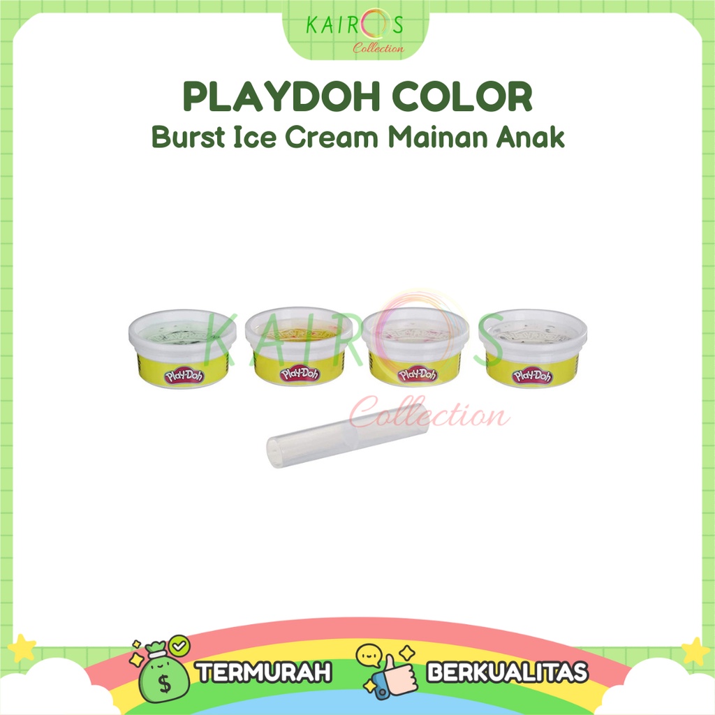 PlayDoh Color Burst Ice Cream Mainan Anak