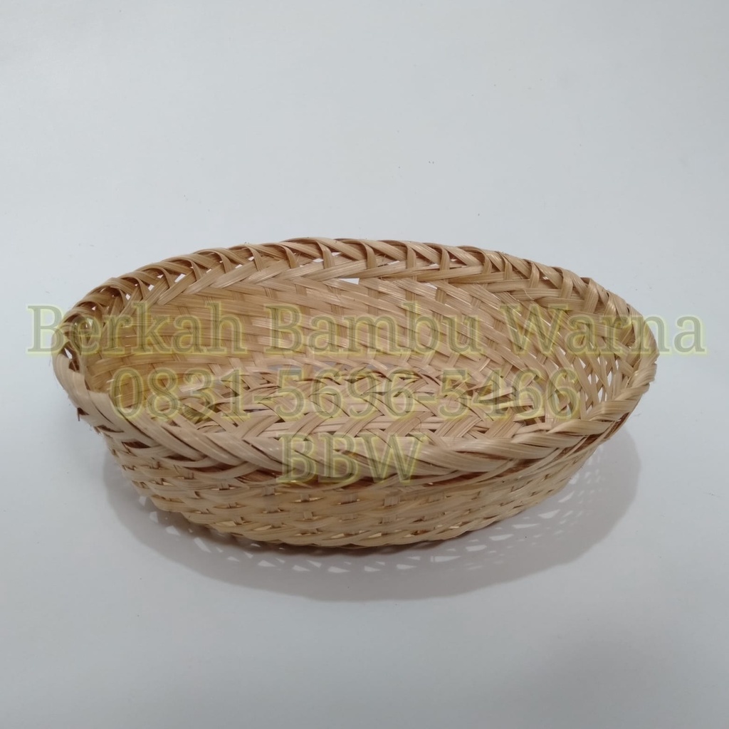 Jual Souvenir Sovenir Kemasan Bambu Bambu Natural Keranjang Bambu Oval Natural Tempat 2698