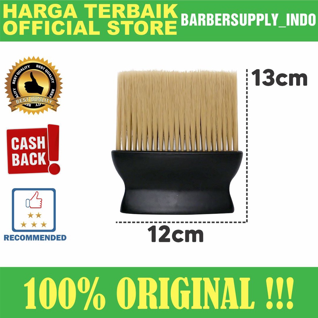 SIKAT / KUAS / BRUSH GEPENG NYLON HALUS NECK LEHER MUKA BARBER PANGKAS